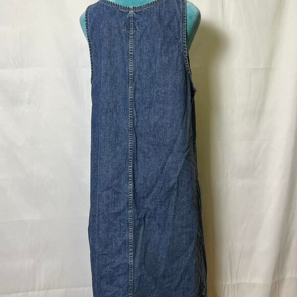 90's Vintage French Dressing Jeanswear Paris Women's Denim Dress - Picture 3 of 8